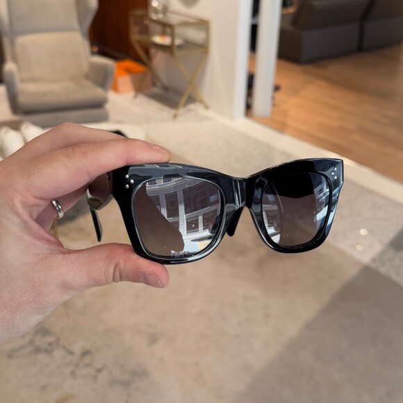 Celine CL40041N Black Gradient Cat Eye Sunglasses - Picture 9 of 11